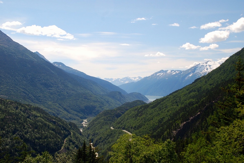 View from the top of the Skagway Adventure Hike 
